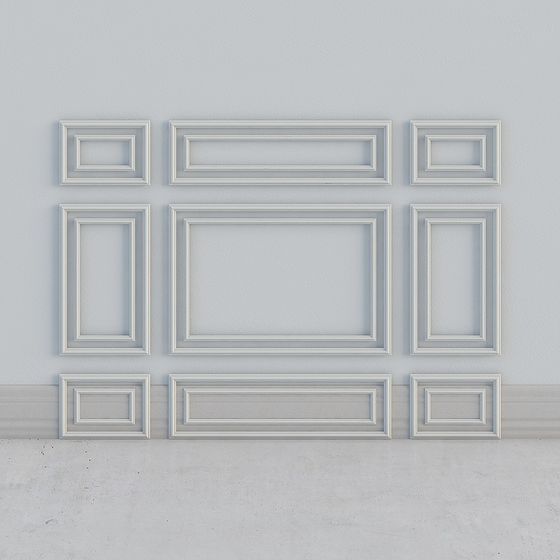 Wall Panel Collection 3D model