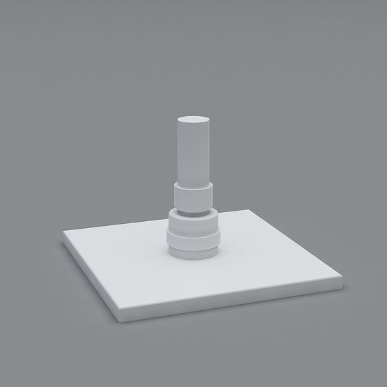Minimalist Stacked Columns 3D model