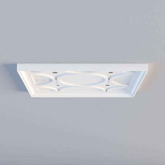 Stylish Low-Poly Ceiling Decoration Panel 3D model