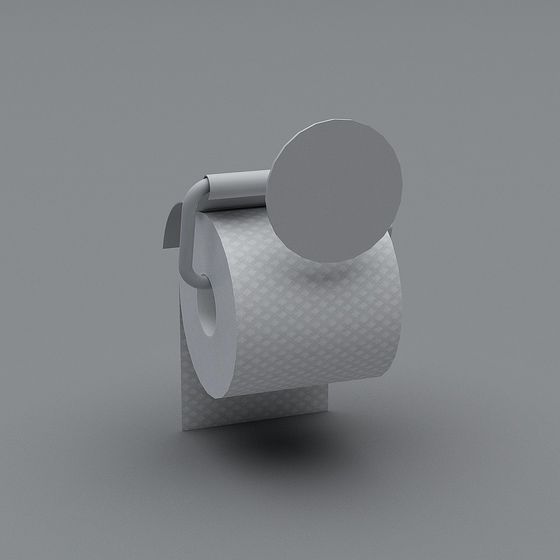 Minimalist Toilet Paper Holder 3D model