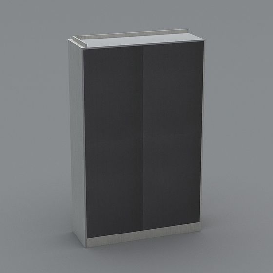 Stylish Minimalist Storage Cabinet 3D model