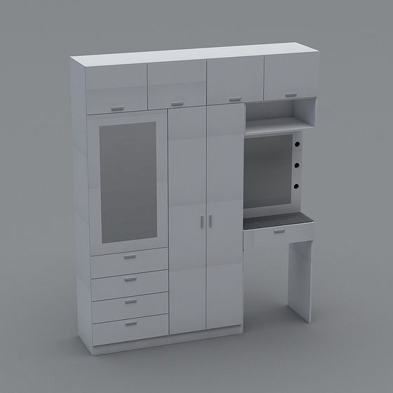 Urban Desk Cabinet 3D model