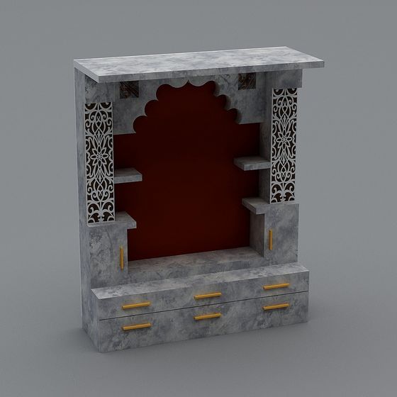 Marble Altar 3D model - High Detail Low Poly Design