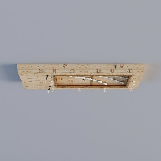 Industrial Style Light Fixture 3D model