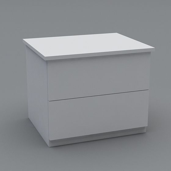 Minimalist Bedside Table 3D model