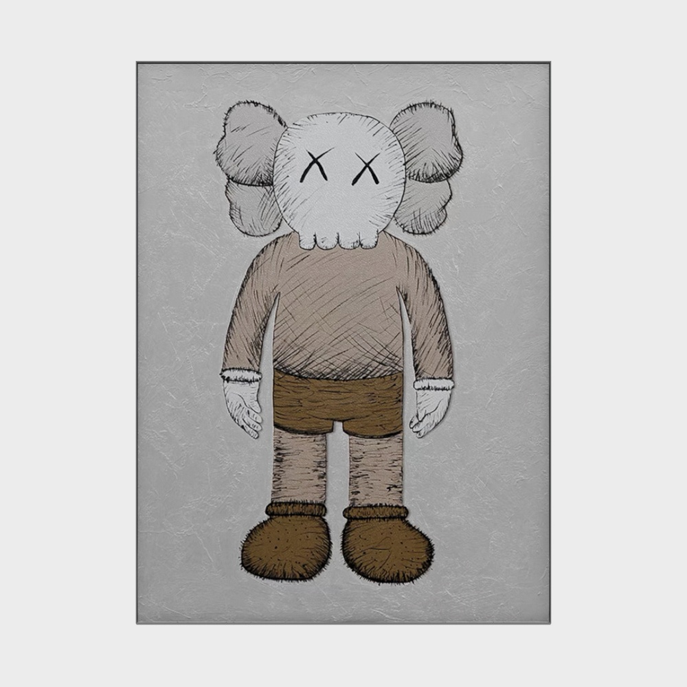 Unique Kaws Bear 3D model for Creative Projects