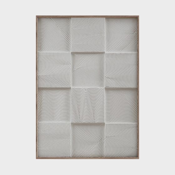 Ripple Wood Frame 3D model for Creative Spaces