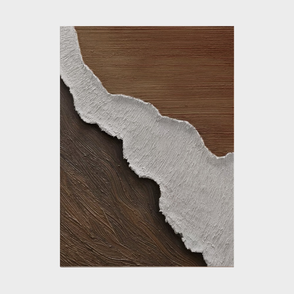 Cracked Wood Plank 3D Model – Brown Textured Wood