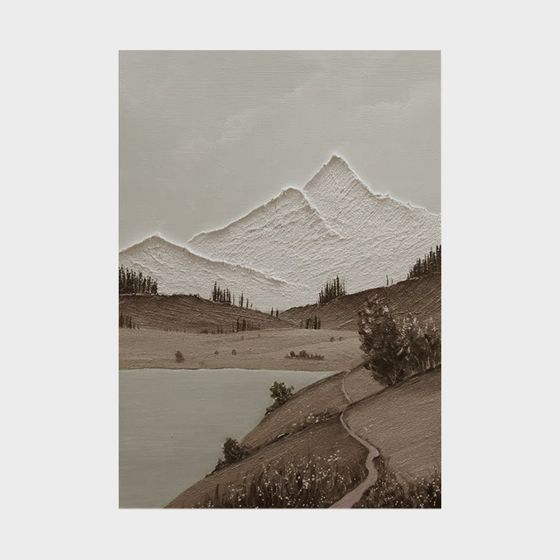 Peinture de style Wabi-Sabi