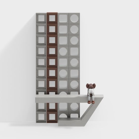 Unique Geometric Low-Polygon 3D Model