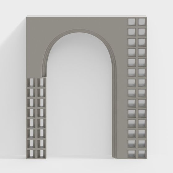 Unique Low-Polygon Arch 3D model