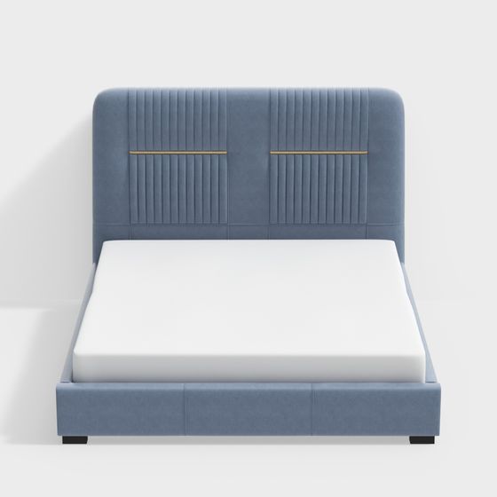 Urban Elegance Bed 3D model for Modern Designs