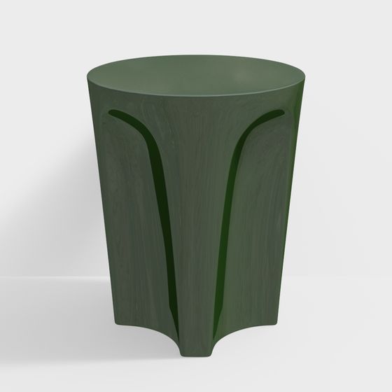 Nature-Inspired Low-Polygon Side Table 3D Model