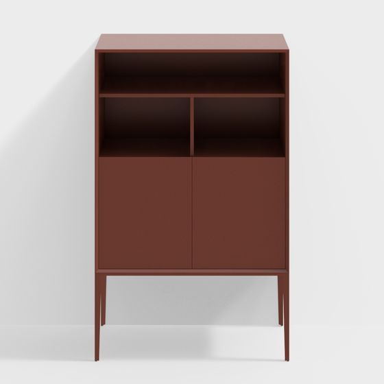 City Corner Bookcase 3D model