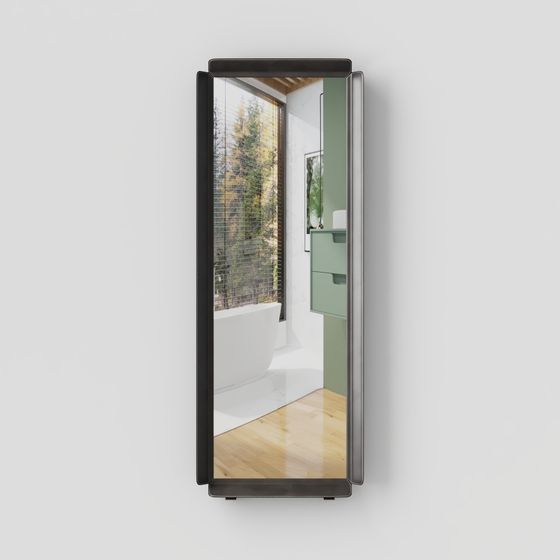 Stylish Low-Poly Bathroom Mirror 3D Model