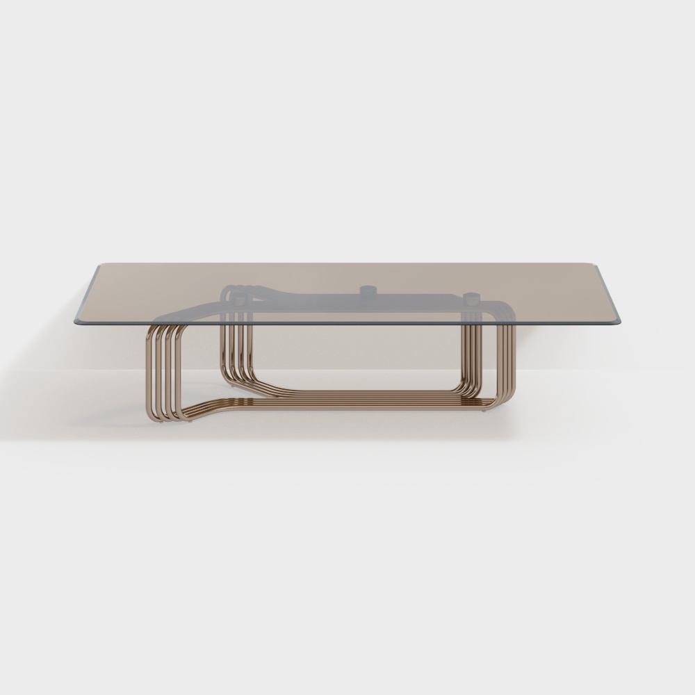 유지아 미아 - 이탈리아 경량 빈시오네어 유리 커피 테이블 186870556