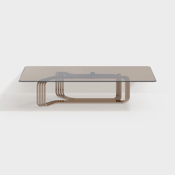 유지아 미아 - 이탈리아 경량 빈시오네어 유리 커피 테이블 186870556