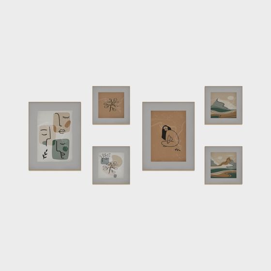 Abstract Gallery 3D Model