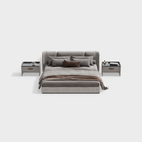 현대 더블 침대 세트