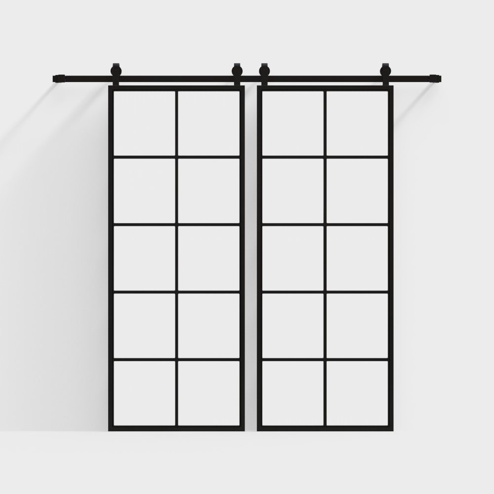 Modern Glass Barn Door