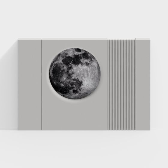 Lunar Window 3D model for Creative Projects
