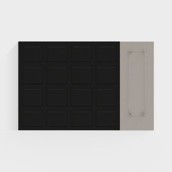 Retro Garage Door 3D Model Design