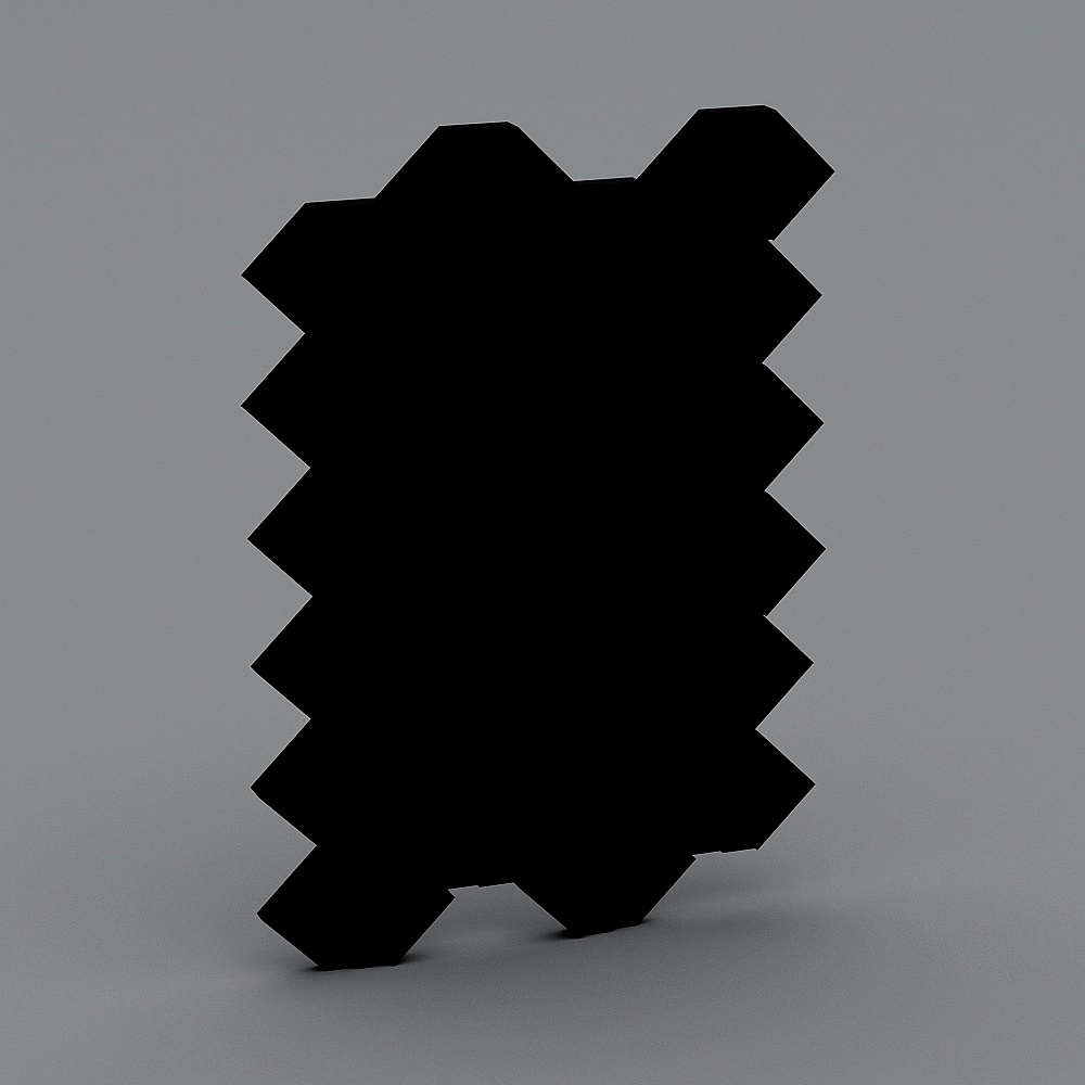 Wall 3D modeling decorative plate 102