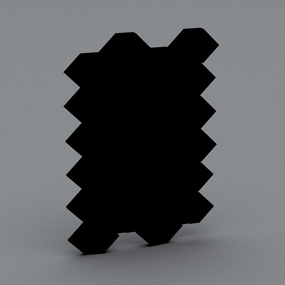 Time-Space Gear Low Poly 3D Model