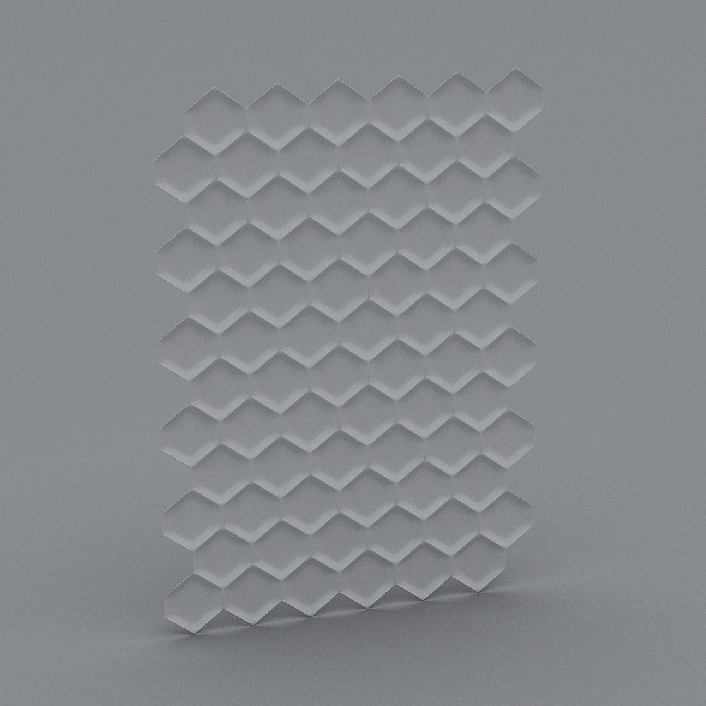 Wall 3D modeling decorative plate 64