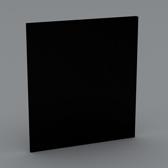 Black Cube 3D model - Minimalist Design