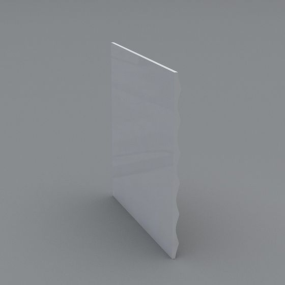 Origami Wall 3D model - Modern Low-Poly Design