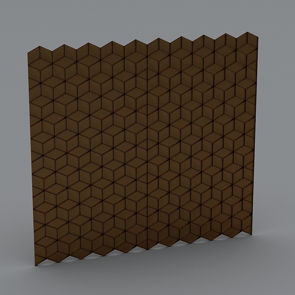 Wall 3D modeling decorative plate 92
