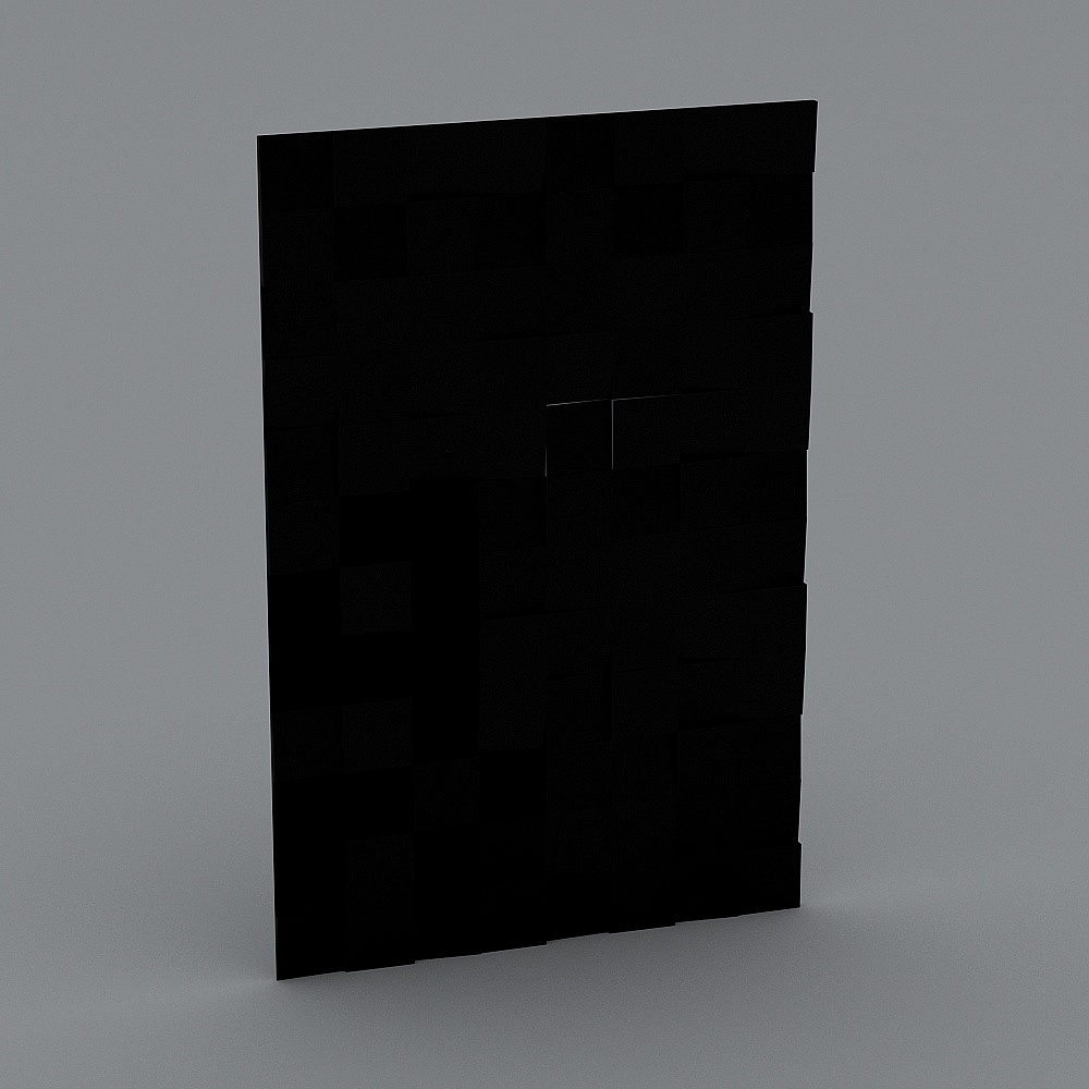 Wall 3D modeling decorative plate 111