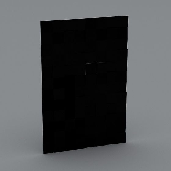 Pixel Gate 3D model - Unique Low Poly Design