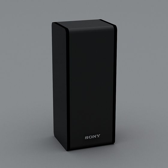 Elegant Sony Speaker 3D Model for Creative Projects