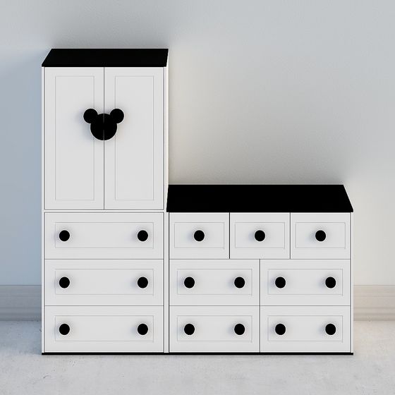 Mickey Mouse Storage Cabinet 3D model