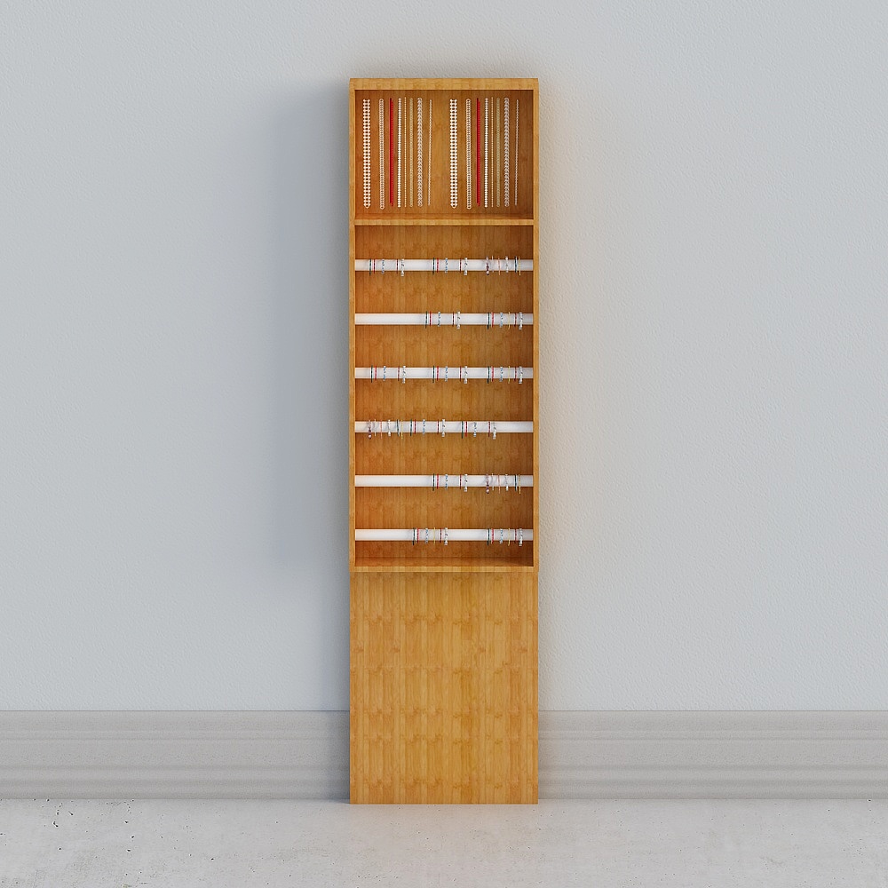 Bamboo Display Rack 3D model