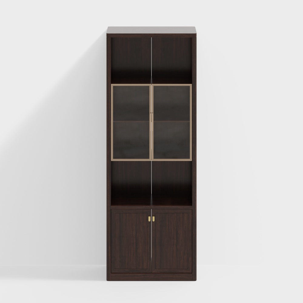 Винный шкаф с двойной дверью