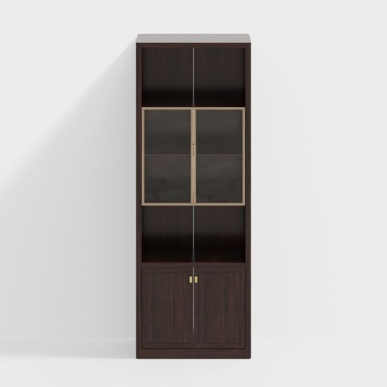 Elegant Vintage Style Bookshelf 3D model