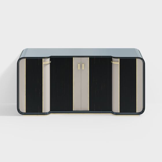 Urban Minimalist Storage Cabinet 3D model