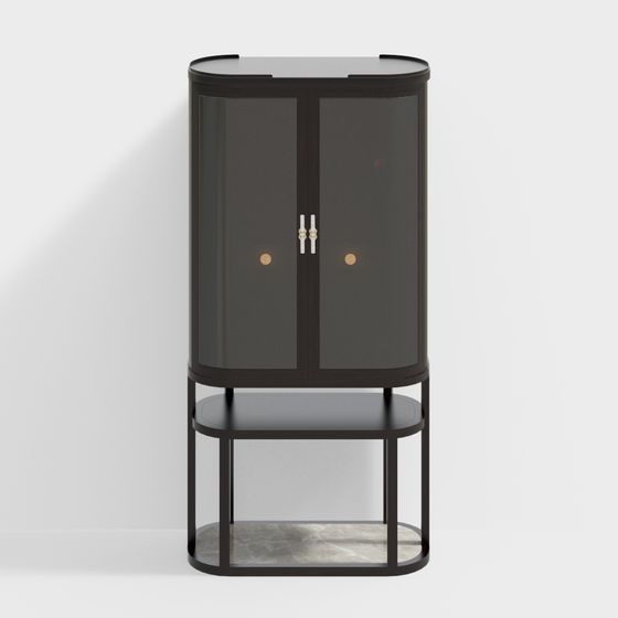 Elegant Storage Cabinet 3D model