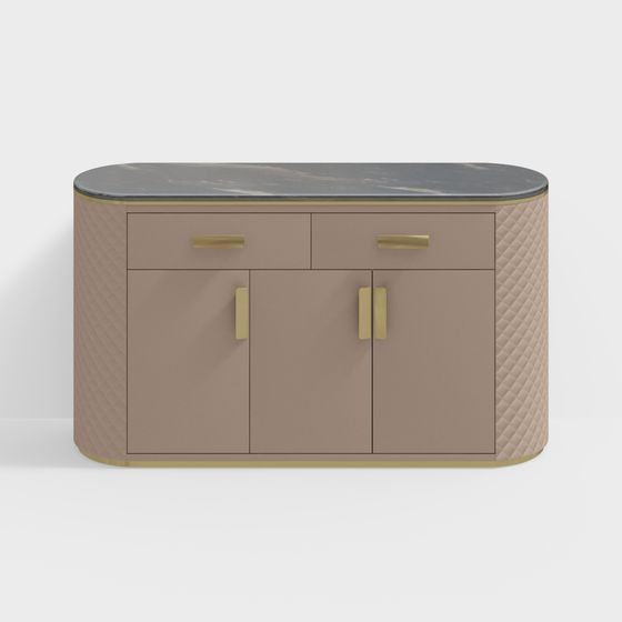 Elegant Storage Cabinet 3D model