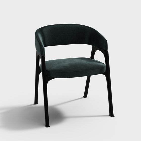 Urban Velvet Chair 3D model