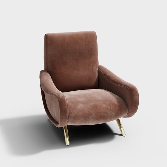 Unique Low Poly Sofa Chair 3D Model