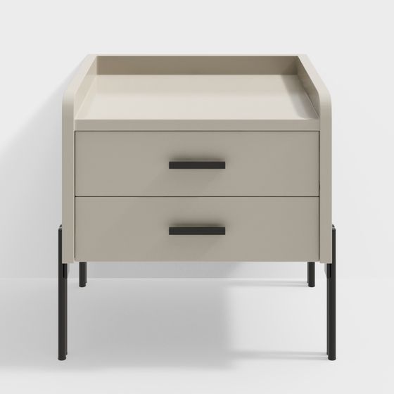 Modern Minimalist Nightstand 3D model