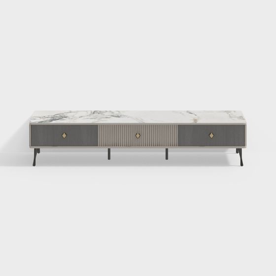 Elegant 3D Model TV Stand for Modern Interiors
