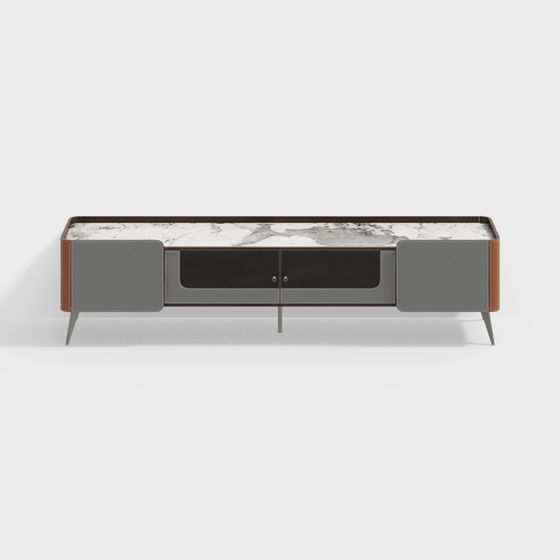 Urban Elegance TV Stand 3D model for Modern Interiors
