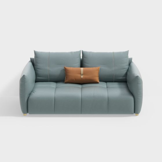 Urban Comfort Low-Poly Sofa 3D model for Modern Interiors
