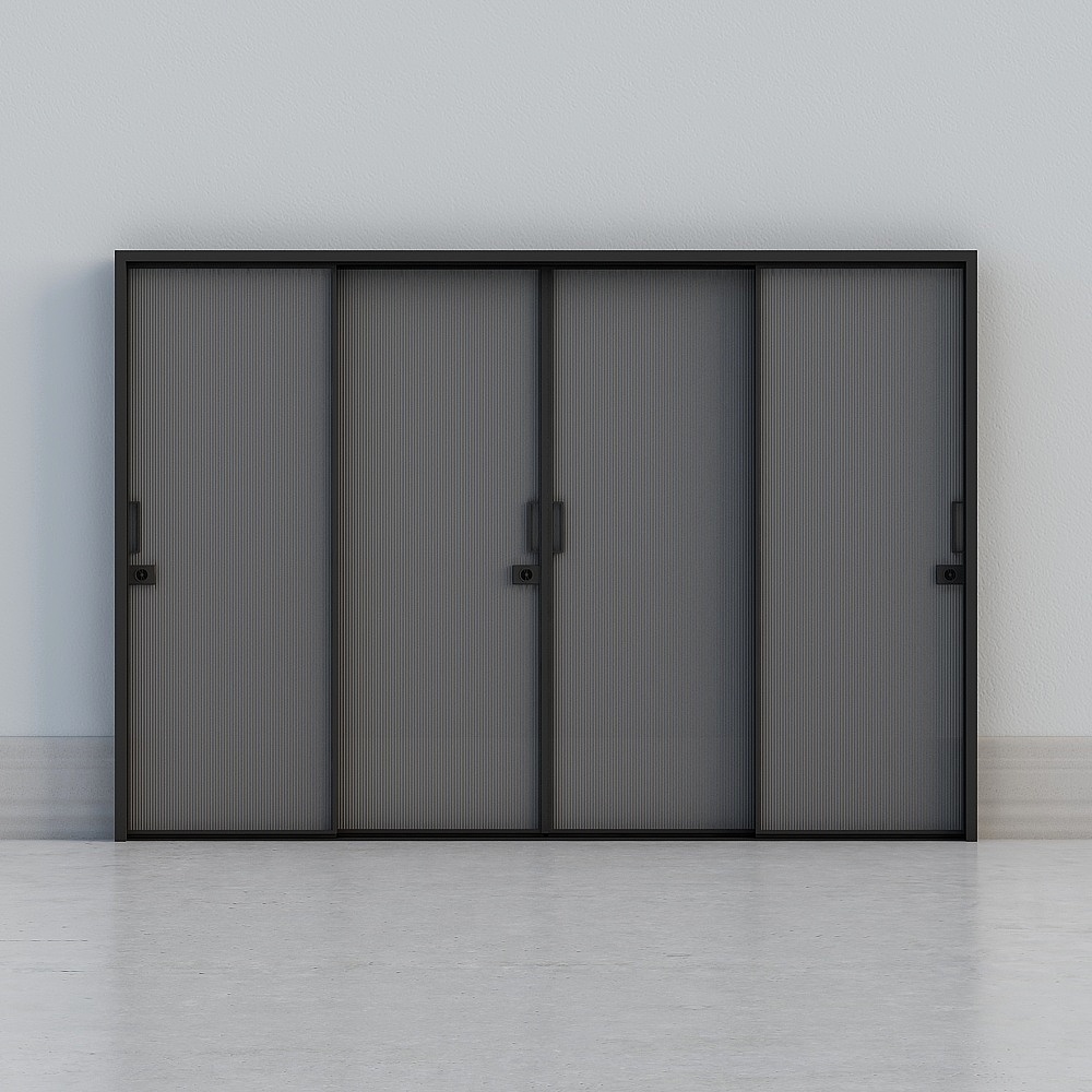 modern glass wide door