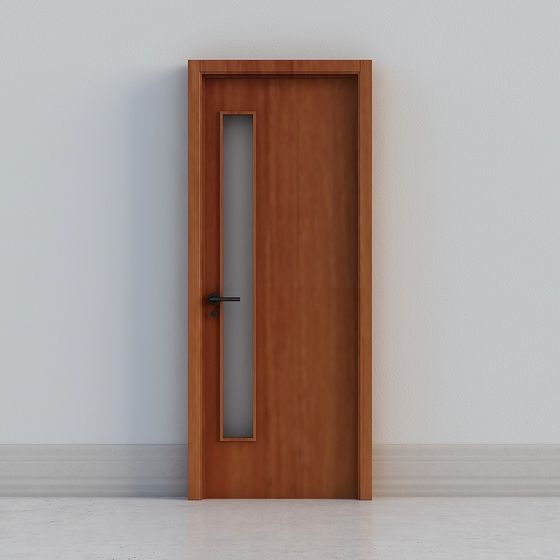 Stylish Low-Polygon 3D Model Door Design